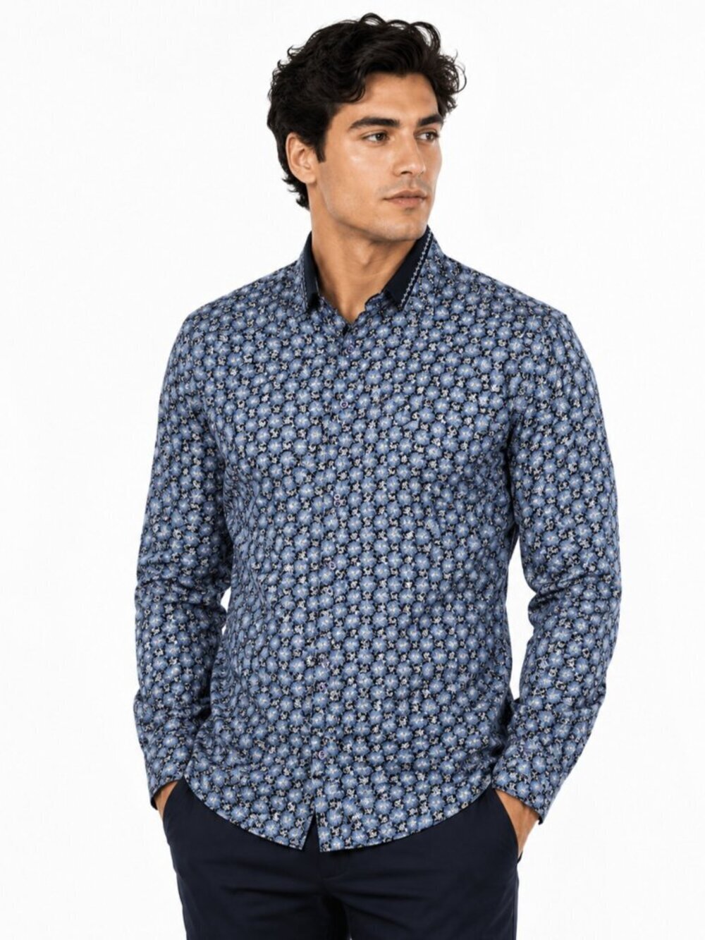 CD Rage Charagh Din Blue Long Sleeve Shirt